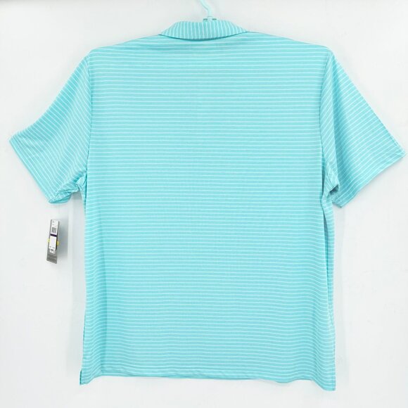 PGA Tour Men's UPF Moisture Wicking Stretch Light Teal Polo Shirt Size XXL NWT - Picture 2 of 9